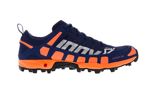 Heren hardloopschoenen Inov-8  X-Talon X-Talon 212 V2 M (P) Blue/Orange  UK 12