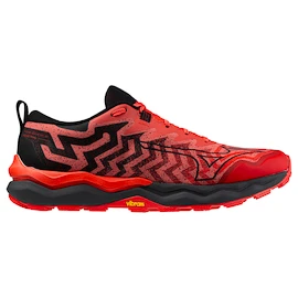 Heren hardloopschoenen Mizuno Wave Daichi 8 Cayenne/Black/High Risk Red