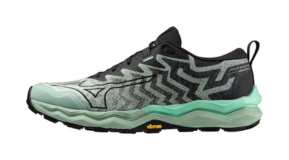 Heren hardloopschoenen Mizuno  Wave Daichi 8 Grayed Jade/Black/Jade Cream