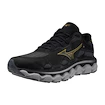 Heren hardloopschoenen Mizuno  Wave Horizon 7 Black/Citrus/Turbulence