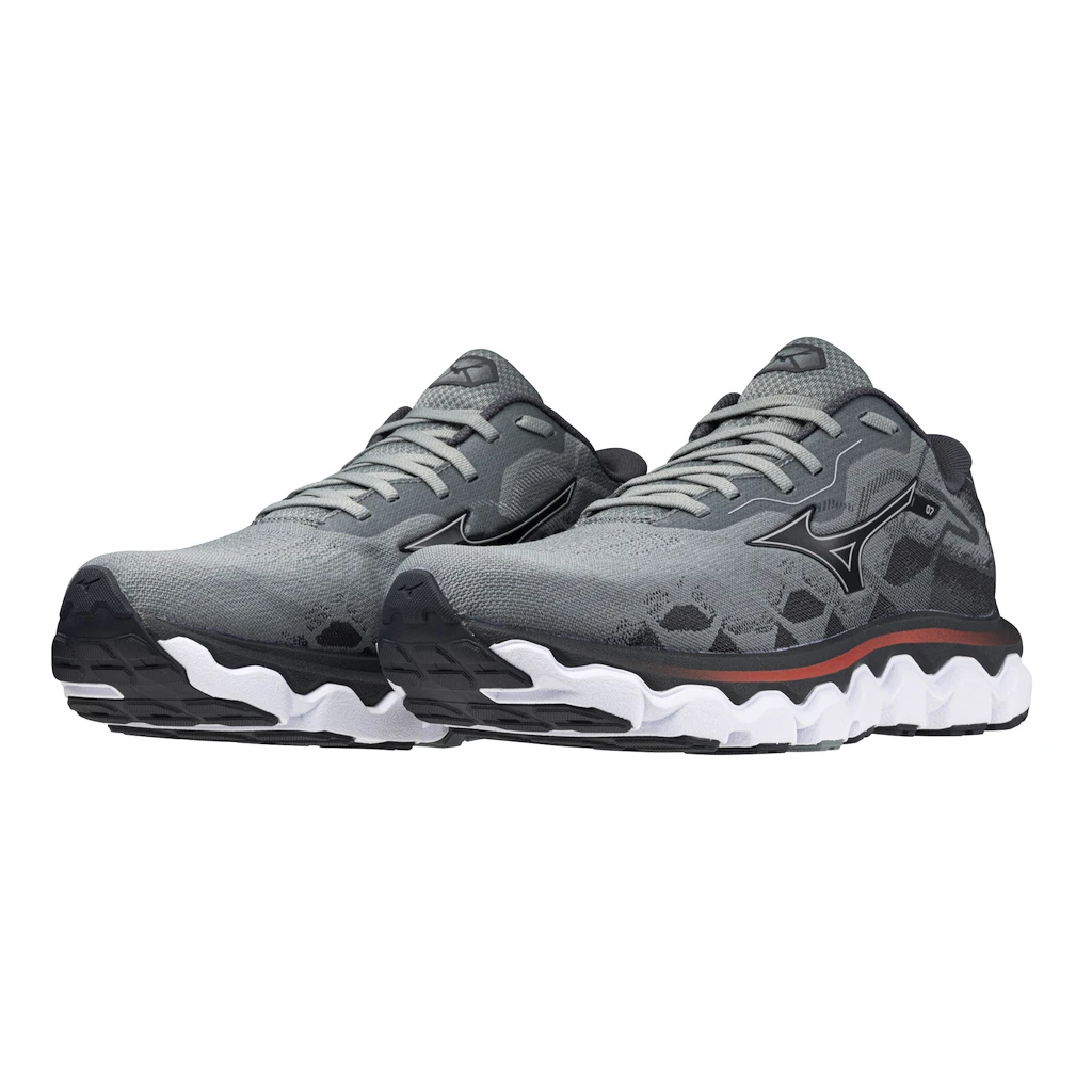 Heren hardloopschoenen Mizuno  Wave Horizon 7 Lead/Nickel/Cayenne
