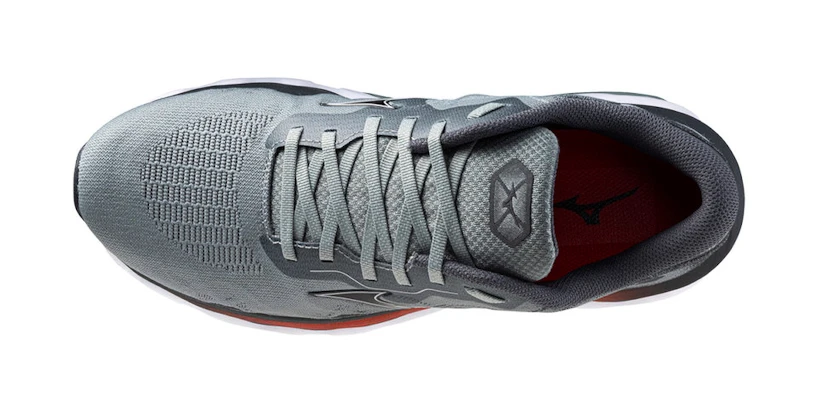 Heren hardloopschoenen Mizuno  Wave Horizon 7 Lead/Nickel/Cayenne  UK 14