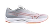 Heren hardloopschoenen Mizuno Wave Rebellion Sonic 2 White/Hot Coral/Harbor Mist  UK 10
