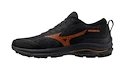 Heren hardloopschoenen Mizuno Wave Rider Gtx Black/Nasturtium/Carrot Curl