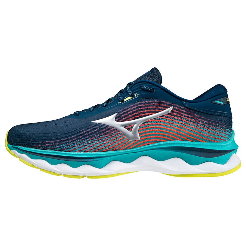 Heren hardloopschoenen Mizuno  Wave Sky 5 Gibraltar Sea  UK 12