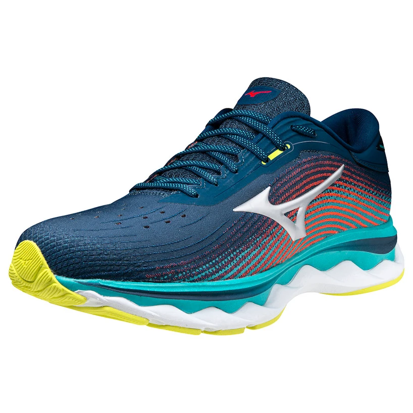 Heren hardloopschoenen Mizuno  Wave Sky 5 Gibraltar Sea  UK 12