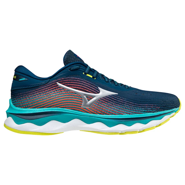 Heren hardloopschoenen Mizuno  Wave Sky 5 Gibraltar Sea  UK 12