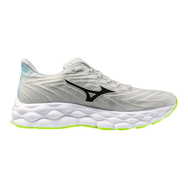 Heren hardloopschoenen Mizuno  Wave Sky 8 Nimbus Cloud/Black/Green Gecko