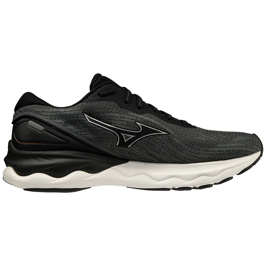 Heren hardloopschoenen Mizuno  Wave Skyrise 3 Black/Silver  UK 10