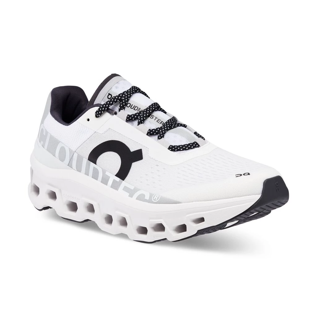 Heren hardloopschoenen On Cloudmonster All White