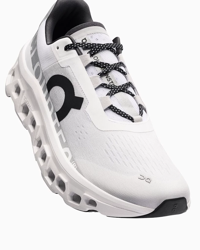 Heren hardloopschoenen On Cloudmonster All White
