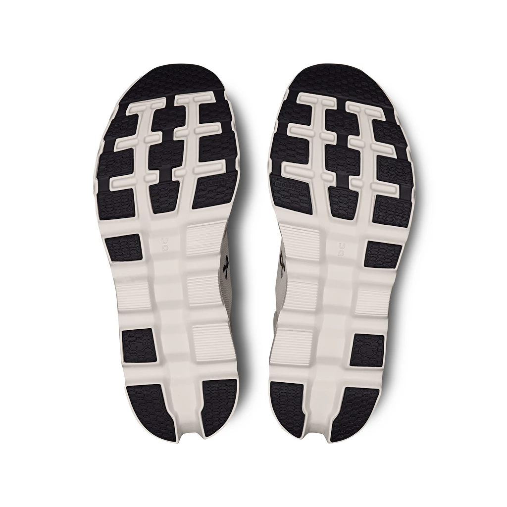 Heren hardloopschoenen On Cloudstratus 3 Pearl/Ivory