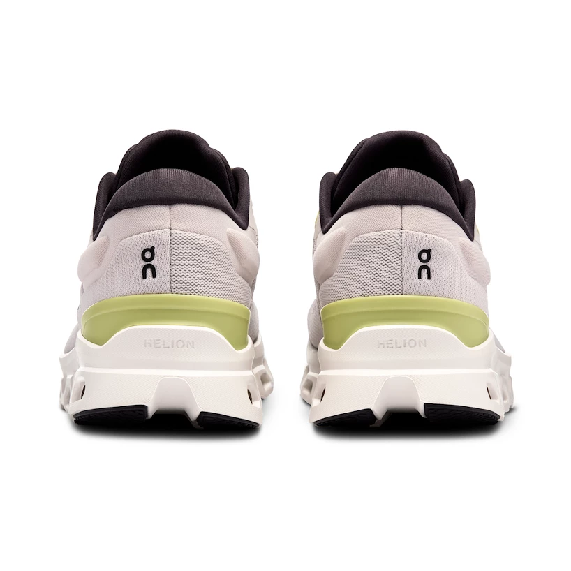 Heren hardloopschoenen On Cloudstratus 3 Pearl/Ivory