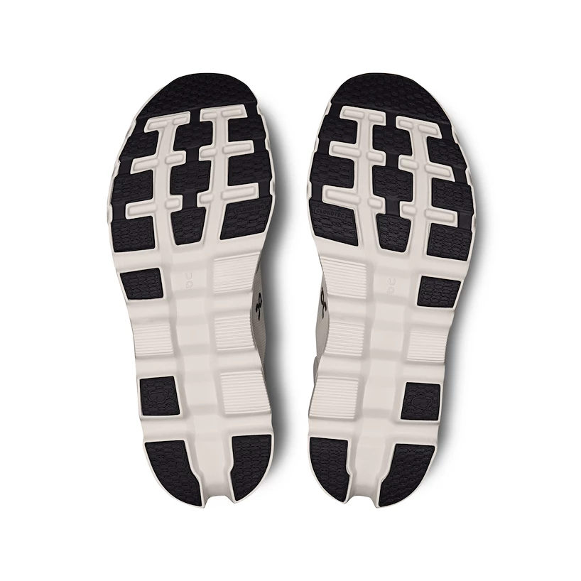 Heren hardloopschoenen On Cloudstratus 3 Pearl/Ivory