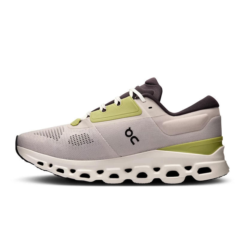 Heren hardloopschoenen On Cloudstratus 3 Pearl/Ivory