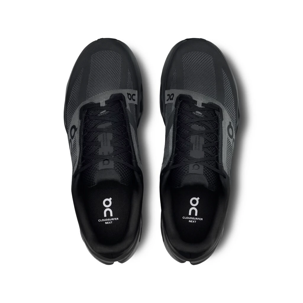 Heren hardloopschoenen On Cloudsurfer Next Black/Eclipse