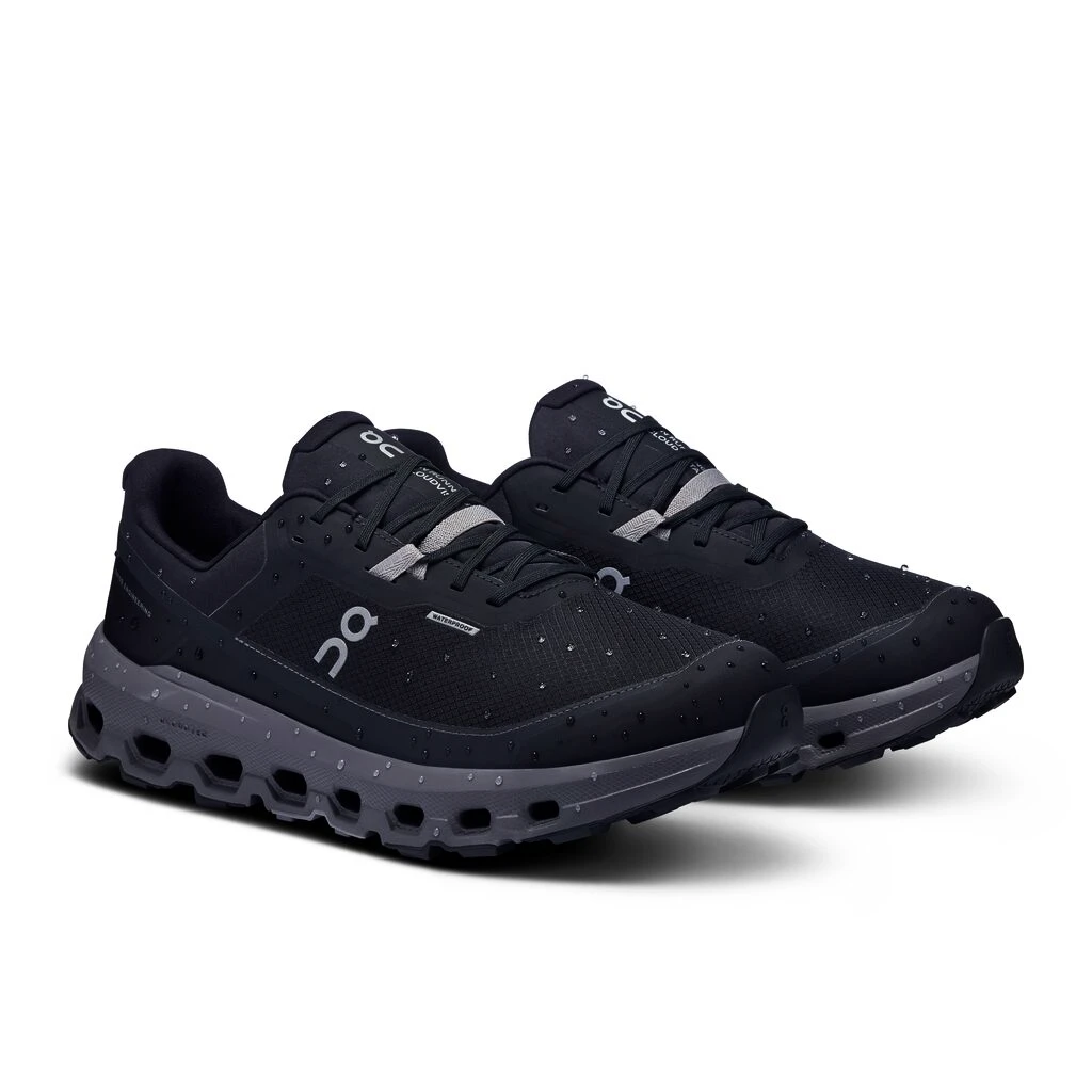 Heren hardloopschoenen On Cloudvista 2 Waterproof Black/Eclipse