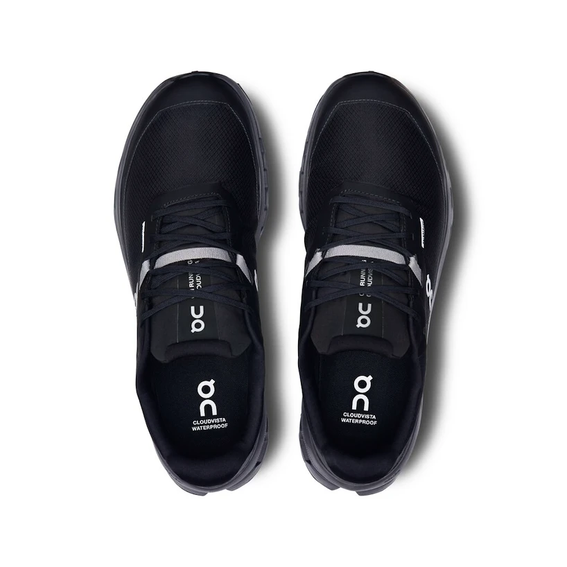 Getest -  Heren hardloopschoenen On Cloudvista 2 Waterproof Black/Eclipse  EUR 43