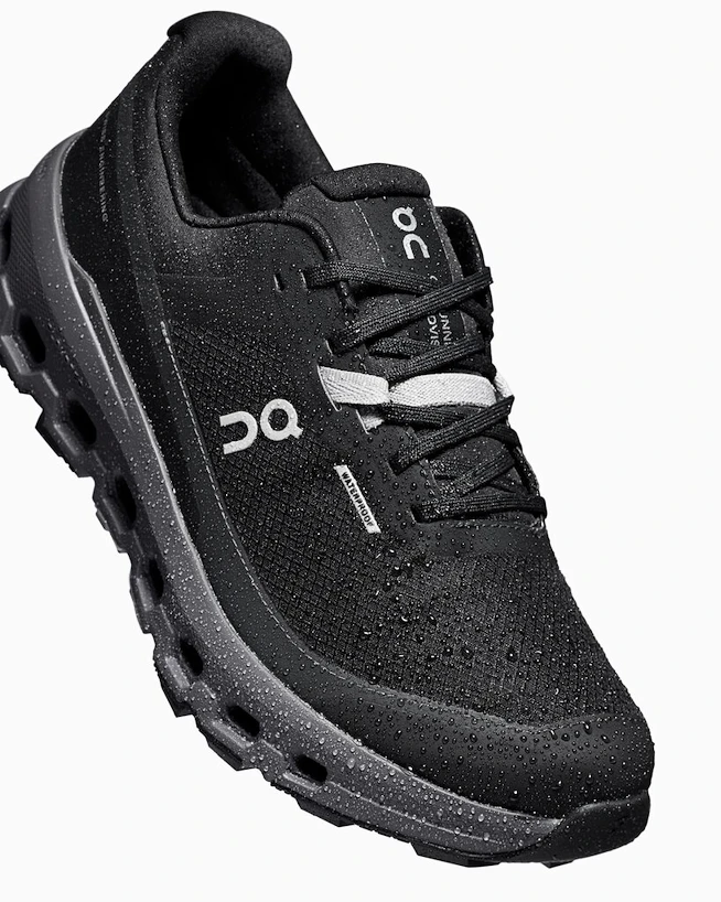 Getest -  Heren hardloopschoenen On Cloudvista 2 Waterproof Black/Eclipse  EUR 43