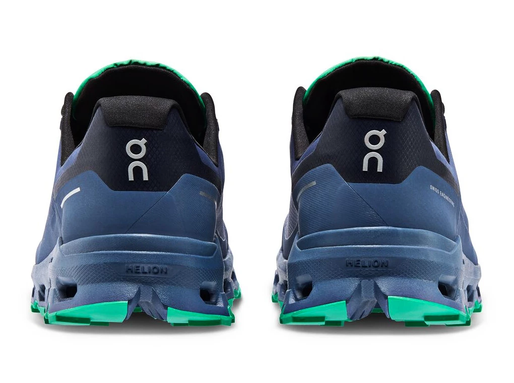 Heren hardloopschoenen On Cloudvista Waterproof Metal/Denim
