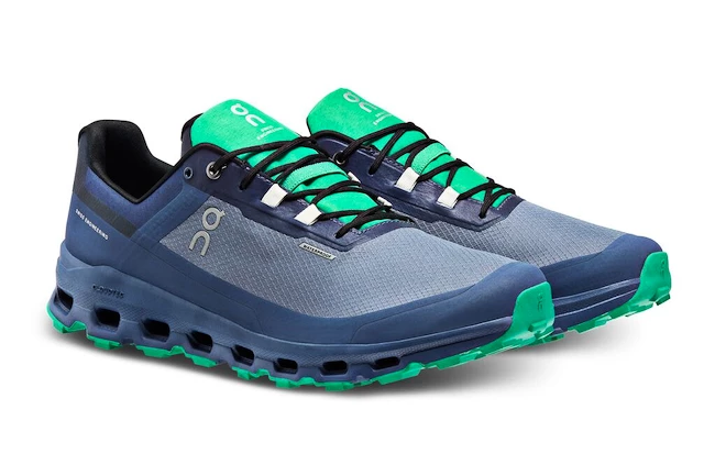 Heren hardloopschoenen On Cloudvista Waterproof Metal/Denim