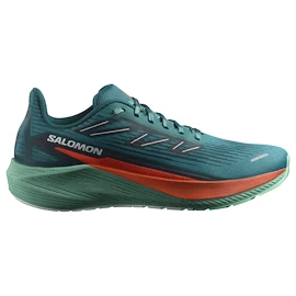 Heren hardloopschoenen Salomon Aero Blaze 2 Deep Lake/Cherry Tomato/Electric Green