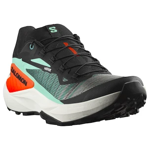 Heren hardloopschoenen Salomon Genesis Black/Electric Green/Cherry Tomato
