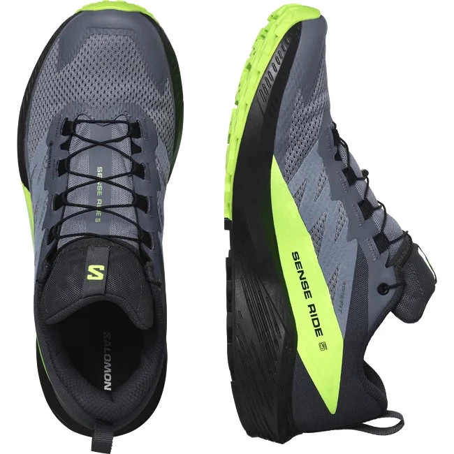 Heren hardloopschoenen Salomon  GTX Flint/Black/Grgeck  UK 11