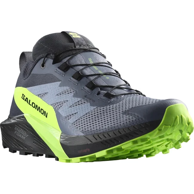 Heren hardloopschoenen Salomon  GTX Flint/Black/Grgeck  UK 11