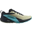 Heren hardloopschoenen Salomon Sense Ride 5 Alfalfa / Carbon / Peacock Blue  UK 9