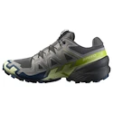 Heren hardloopschoenen Salomon Speedcross 6 Castlerock/Lime Cream/Poseidon