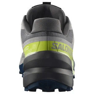 Heren hardloopschoenen Salomon Speedcross 6 Castlerock/Lime Cream/Poseidon