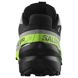 Heren hardloopschoenen Salomon Speedcross 6 Gore-Tex Black/Alloy/Green Gecko