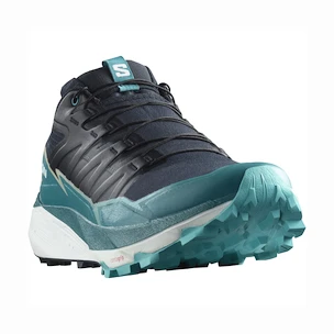 Heren hardloopschoenen Salomon  THUNDERCROSS Carbon/TahitianTide/Peacock Blue