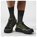 Heren hardloopschoenen Salomon Thundercross  Gore-Tex Olive Night/Black/Alfalfa