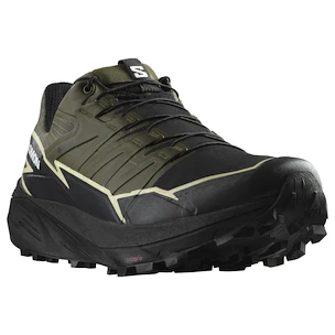 Heren hardloopschoenen Salomon Thundercross  Gore-Tex Olive Night/Black/Alfalfa  UK 10