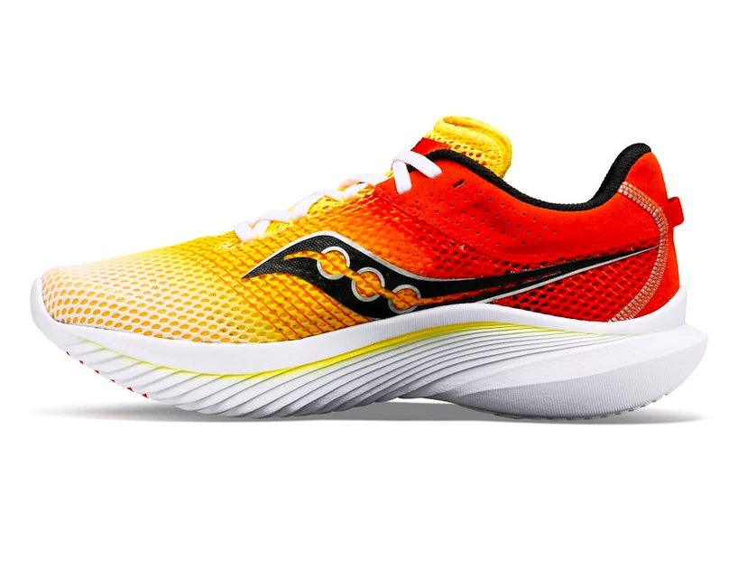 Heren hardloopschoenen Saucony  Kinvara 14 White/Vizigold