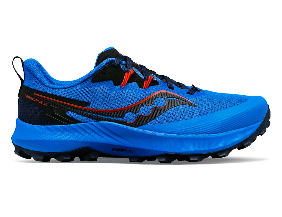 Heren hardloopschoenen Saucony  Peregrine 14 Cobalt/Black