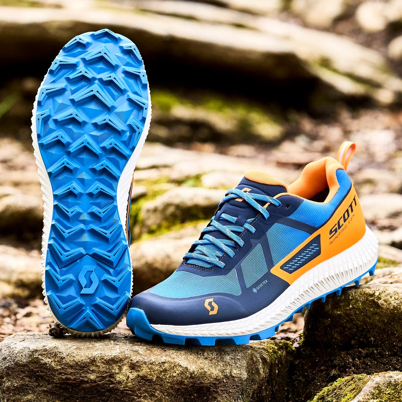 Heren hardloopschoenen Scott  Supertrac 3 GTX Midnight Blue/Bright Orange  EUR 42,5