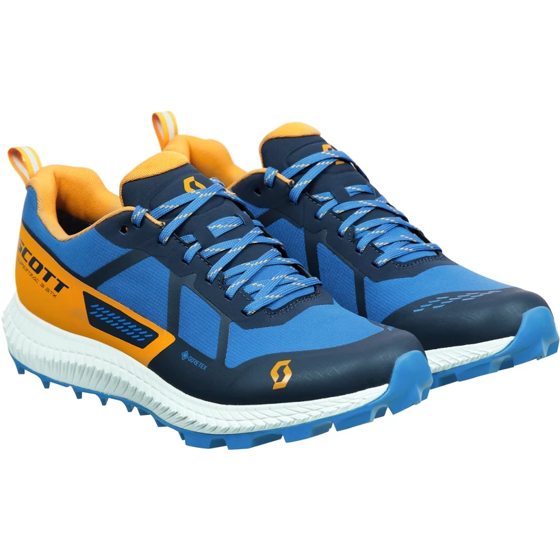 Heren hardloopschoenen Scott  Supertrac 3 GTX Midnight Blue/Bright Orange  EUR 42,5