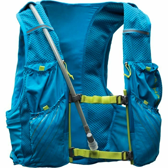 Heren hardloopvest Nathan  Pinnacle Series Vapor 12 l M Blue Me Away/Finish Lime