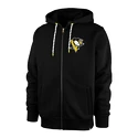 Heren hoodie 47 Brand  NHL Pittsburgh Penguins Back Check ’47 MORRIS Full Zip Hood SR