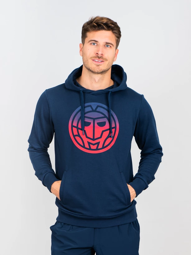 Heren hoodie BIDI BADU  Colortwist Hoody Dark/Blue L