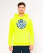 Heren hoodie BIDI BADU  Grafic Illumination Chill Hoody Neon Yellow