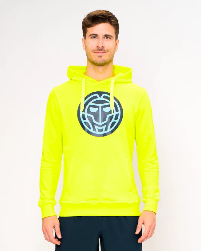 Heren hoodie BIDI BADU  Grafic Illumination Chill Hoody Neon Yellow L