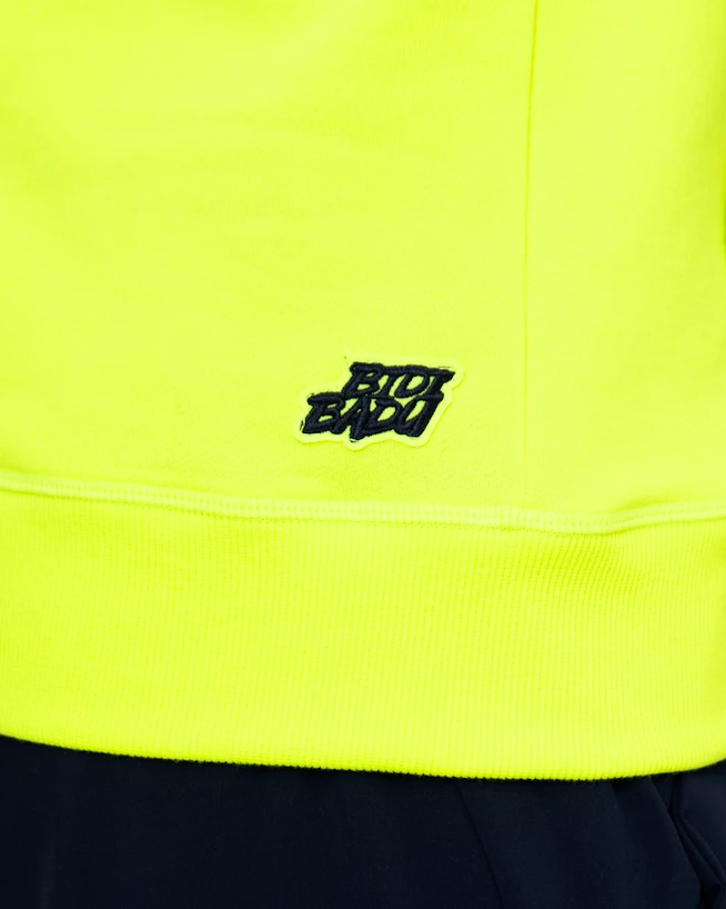 Heren hoodie BIDI BADU  Grafic Illumination Chill Hoody Neon Yellow L