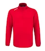 Heren hoodie CCM  LOCKER ROOM FLEECE 1/4 ZIP Red XXL