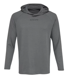 Heren hoodie CCM LS Premium Training Hoodie Dark Grey Heathered