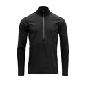 Heren hoodie Devold  Running Cover Man Zip Neck Caviar