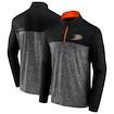 Heren hoodie Fanatics Iconische Defender 1/4 ritssluiting Mens Iconic Defender 1/4 Zip Anaheim Ducks XL